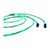Jaspertronics™ Flowing LED Charging Cables with Quick Disconnect Magnetic Tips for Smart Phones, Tablets, and More!