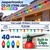 Jaspertronics C9 LED multicolor Christmas string lights, 40 yellow red green blue bulbs, 10 meters / 32.81 feet