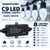 Jaspertronics C9 LED Cool White Christmas string lights, 40 bulbs, 10 meters / 32.81 feet long
