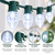 Jaspertronics C9 LED Cool White Christmas string lights, 40 bulbs, 10 meters / 32.81 feet long
