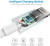 Jaspertronics™ Six Foot Long Length (2M) 8 Pin Connector to USB Charging Cable for Select Apple iPhone, iPad, and iPod Models