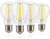 Jaspertronics™ Dusk to Dawn Outdoor Sensor A19 LED Light Bulb, 2700K Daylight,8W (100W Eqv.), 1400LM, Vintage Filament E26 Base,Auto On/Off Photocell Automatic for Energy-Efficient Outdoor Lighting, 4 Pack