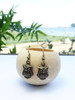 Antiqued Bronze Owl Design Earrings