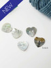 Mother of Pearl Heart 2 hole Button - 15mm x 5