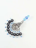 Aqua & Blue Counting Stitch Markers set of 10 - 4mm