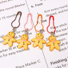 Gingerbread Peeps Resin stitch markers set of 4