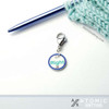 Right Blue & Aqua Stitch Marker