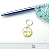 Make 1 Left (m1l) Gold & Green Stitch Marker