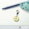 RS (Right Side) Gold & Green Stitch Marker