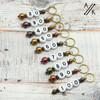 Mixed Copper Numbered Counting Stitch Markers 10-100 (set of 10)