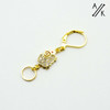 Gold Pave Sheep Dual Ended Stitch Marker (4mm|Removable Clasp)