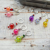 Bubbles Mix Stitch Markers (set of 8) with Deep Hinged Tin