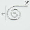 Silver Aluminium Spiral Cable Needle Stitch Holder x 1