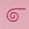 Pink Aluminium Small Spiral Circular Cable Needle Stitch Holder 25mm x 1