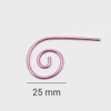 Set of 7 Mixed Colour Aluminium Small Spiral Cable Needle Stitch Holder 25mm