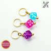 Set of 3 Mixed Dice 4mm Stitch Markers