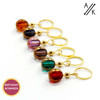 Gold Glass Stitch Markers - MYM set of 6
