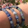 New! Natural Lapis Lazuli Green & Blue Aventurine Healing Beaded Bracelet | Atomic Knitting