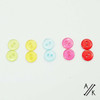 Round Smooth Plain Acrylic Button 2 holes - 11mm - Pack of 10