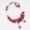 Raspberry Butterfly Counting Abacus Bracelet Row Counter
