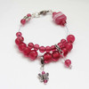 Raspberry Butterfly Counting Abacus Bracelet Row Counter