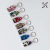 Mixed Rectangular Silver Glass Stitch Markers - MYM set of 7