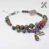 Unakite Gemstone Knitters Row Counting Abacus Bracelet Counter