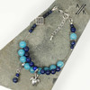 Lapis Lazuli & Blue Quartz Knitters Counting Abacus Bracelet Row Counter