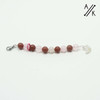 Rose Quartz & Purple Aventurine Gemstone Short Row Counter, Abacus, Progress Keeper for Knitting & crochet