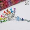 Flowers Reminder Lettered Stitch Marker Set of 8 - A - H