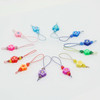 Flower Rainbow Knitting Stitch Marker Loopers - Set of 12 - Mystery Set