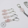 'Choose Your Gemstone' & Celtic Knot Stitch Marker Necklace with 4 Gemstone Stitch Markers