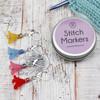 Springtime 4 Mixed Blossom Stitch Markers & Tin