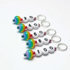 Rainbow Cast On Numbered Counting Knitting Stitch Markers - Choose your numbers
