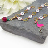 CUSTOMER ORDER FOR PIPPA - Flamingo Pink Numbered 99 Knitting Chain Row Counter