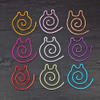 Spiral Cat Cable Needle Stitch Holder Shawl Pin - Aluminium x 1 - Choose Colour