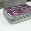 Grafting Stitch Instruction Tin Dark Purple | Deep Hinged Small Rectangular Aluminium Tin