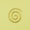 3mm GOLDEN Spiral CIRCLE Cable Needle Stitch Holder Shawl Pin - Aluminium x 1