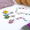 Row Counter - Sweetie Squares Numbered 99 Row Chain Counter for Knitting- SIZE 4mm OR 7mm with 2 stitch markers | Atomic Knitting