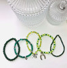 Green - Horses - Beaded Bracelet Making Kit - 5 Stacking Bracelets (Age 6+)