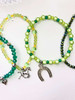 Green - Horses - Beaded Bracelet Making Kit - 5 Stacking Bracelets (Age 6+)