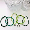 Green - Horses - Beaded Bracelet Making Kit - 5 Stacking Bracelets (Age 6+)