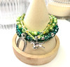Green - Horses - Beaded Bracelet Making Kit - 5 Stacking Bracelets (Age 6+)