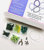 Green - Horses - Beaded Bracelet Making Kit - 5 Stacking Bracelets (Age 6+)