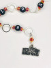 Row Counter - Love Knitting Rhubarb and Custard Numbered 99 Row Chain Counter for Knitting- SIZE 4mm OR 7mm with 2 stitch markers | Atomic Knitting