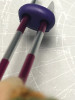 3 Stitch Keeper Holder Cords | 1 x 150cm 2 x 50cm & 4 Knitting Stitch Stoppers with Tin | CHOOSE COLOUR | Atomic Knitting