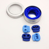 3 Stitch Keeper Holder Cords | 1 x 150cm 2 x 50cm & 4 Knitting Stitch Stoppers with Tin | CHOOSE COLOUR | Atomic Knitting