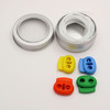 3 Stitch Keeper Holder Cords | 1 x 150cm 2 x 50cm & 4 Knitting Stitch Stoppers with Tin | CHOOSE COLOUR | Atomic Knitting
