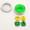 3 Stitch Keeper Holder Cords | 1 x 150cm 2 x 50cm & 4 Knitting Stitch Stoppers with Tin | CHOOSE COLOUR | Atomic Knitting