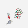 Green/Red Dual Increase & Decrease Stitch Markers with Clip On Removable Progress Marker - 4mm - Set of 11